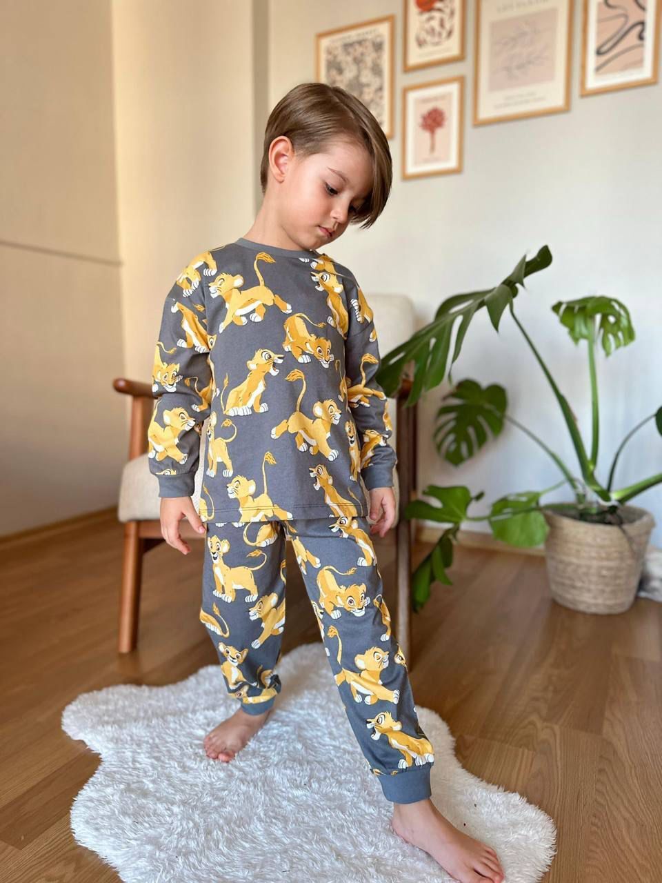 Lion Baskılı Pijama